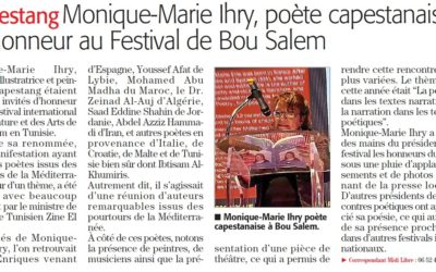 Notre auteure Monique-Marie à l’honneur à Bou Salem (Tunisie)
