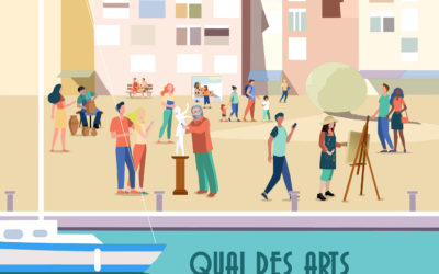 Présent à Gruissan, quai des arts ….
