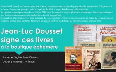 Signature de Jean-Luc Dousset à Saint Chinian