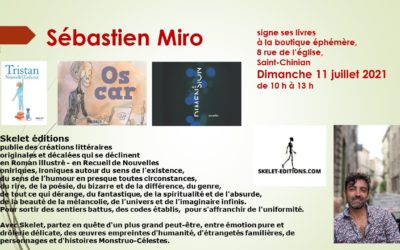 Sébatien Miro à la boutique éphémère de Saint-Chinian
