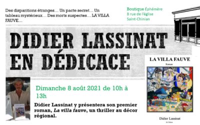 Didier Lassinat en dédicace à Saint-Chinian