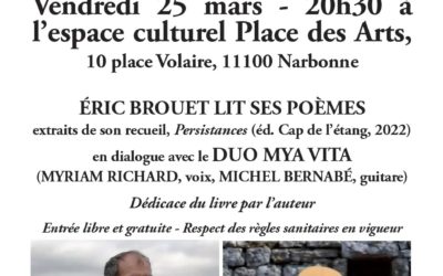Eric Drouet présente son livre “Persistances” le vendredi 25 mars 2022