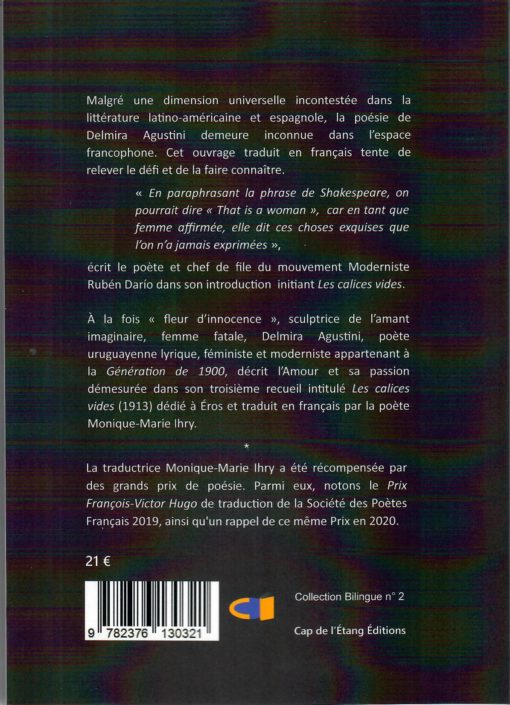 Les calices vides, Los calices vacíos de Delmira AGUSTINI (Deuxième édition) traduit et présenté par Monique-Marie IHRY – Image 2