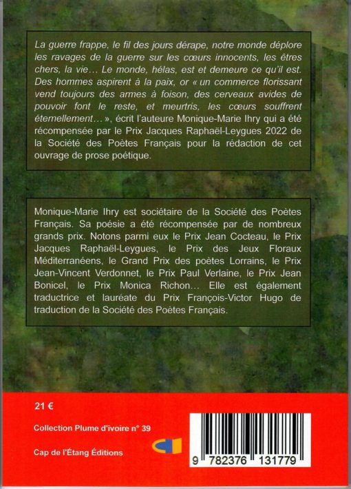 Pour l’éternité, Poésie de  Monique-Marie Ihry Prix Jacques Raphaël Leygues 2022 de la Société des Poètes Français – Image 2